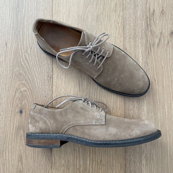 Vionic Shoes Men 10 Bowery Graham Oxford Suede Tan Brown Comfort VSM021 Taupe main image 5